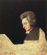 joseph lange mozart at the pianoforte oil painting